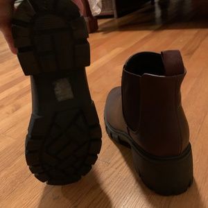 Chunky Chelsea style ankle bootie